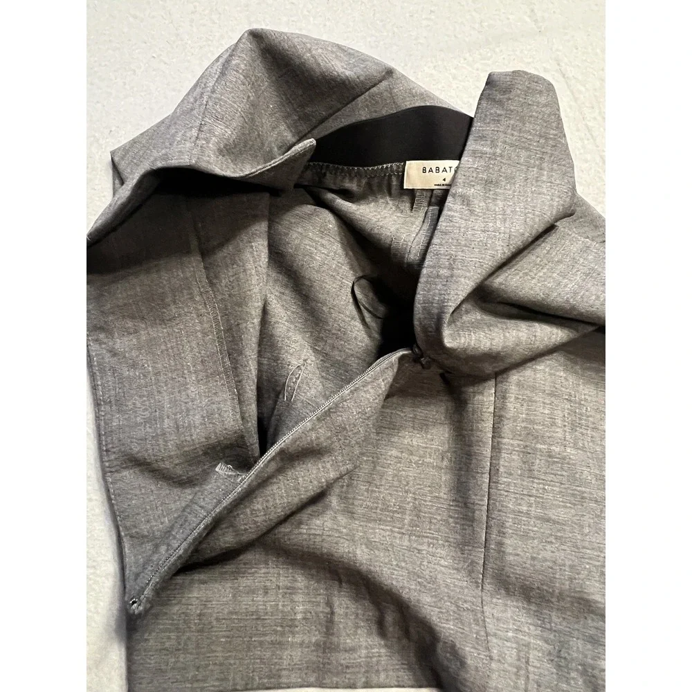 Babaton Grey  Wool / Rayon  Blend Straight Pencil Skirt Size 4 / S